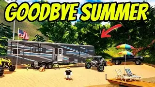 I Went On The LAST Summer Camping Trip In APM! | Roblox American Plains Mudding