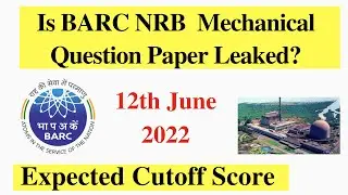 BARC NRB 2022 Question Paper Leaked?