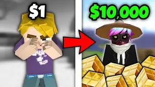 $1 Account Vs $10.000 Account In Bedwars! 🤑 ‖ BlockmanGo BedWars