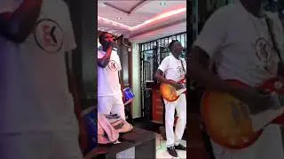 Performing live mugithi at African plate hotel vip bar