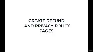 Create Refund And Privacy Policy Pages  - Make Your Own Netflix Clone Website