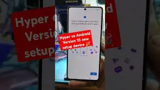 hyper os Android version 15 new method QR code setup