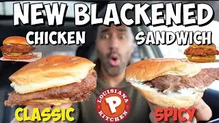 Popeyes Blackened Chicken Sandwich Review - Classic vs Spicy