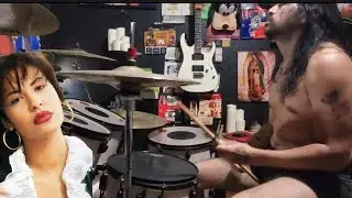 HALF-NAKED BROWN GUY DOES ANYTHING FOR SELENAS. 🥁 🥀 🚗  @MapexDrumsUSA @ZildjianCompany