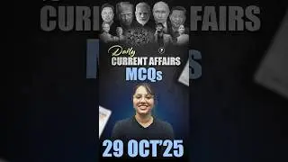 Daily Current Affairs MCQ | Current Affairs Today I 29 October 2025 #parchamclasses
