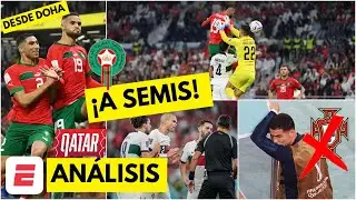 SORPRESA HISTÓRICA. MARRUECOS A SEMIS. Eliminó a Portugal. CRISTIANO fuera del mundial | Exclusivos