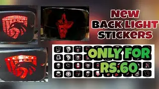 New back light stickers / Back light stickers for splendor | splendor bike light stickers