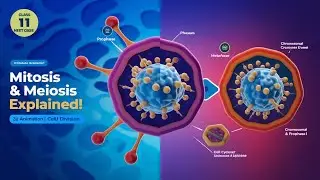 Cell Cycle and Cell Division - Class 11 Biology Animated Video | Mitosis & Meiosis Explained