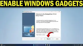 How To Install or Enable Gadgets On Windows 11 - Quick Fix