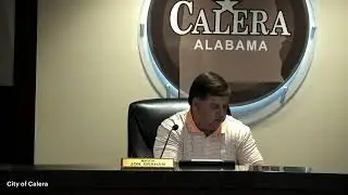 Calera City Council Meeting - 10/20/25