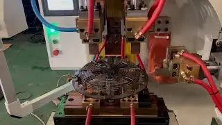 Automatic Single Station Wire Fan Guard Welding Machine + Wire Ring Making with Butt Welder