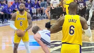 Lebron CRAZY eastbay dunk, Russ EXITS early, Bron Eats popcorn | Last preseason game