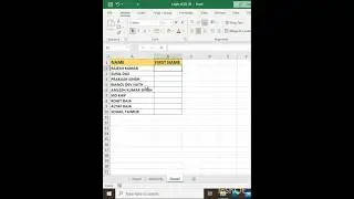 How to Extract First Name in Excel |Easy Tutorial #excel