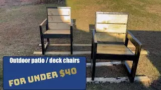 DIY Deck Patio wood chair