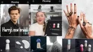 A celebrity makeup artist @alexisoakley reviewing the pleasing products #pleasing #harrystyles