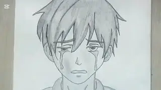 How to Draw a Sad || Anime Beautiful Boy || Crying || Easy Pencil Drawing Tutorial
