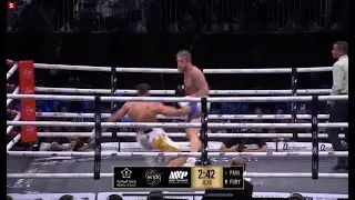 Jake Paul Knockdown on Tommy Fury | Jake Paul vs Tommy Fury Fight