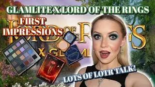 GLAMLITE X LORD OF THE RINGS | FIRST IMPRESSIONS & SWATCHES | LOTR NERD!!