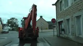 Driving From 22160 Le Croissant To 22110 Pempoul &Eacute;ven, Rostrenen, C&ocirc;tes d'Armor, Brittany, France