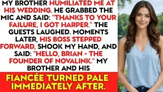 At My Brother's Wedding, He Mocked Me—Then His Boss Revealed a Truth That Silenced Everyone
