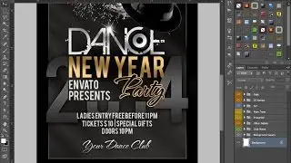 New Year Party Flyer Template