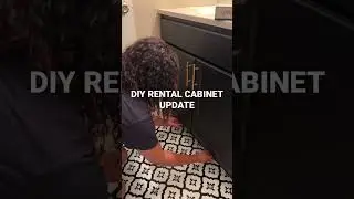 DIY rental cabinet update! I&rsquo;m so behind on my uploads but this month they shall be up on youtube!