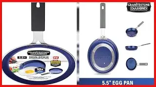 Great product -  Granitestone Blue Mini Nonstick Egg & Omelet Pan &ndash; 5.5&rdquo; Single Serve Frying Pan / S