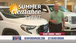 Summer Clearance Event at Henry Brown Buick GMC!