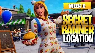 Fortnite Week 6 Secret Banner Location (Snowfall Challenge Crown Of RVs Banner)