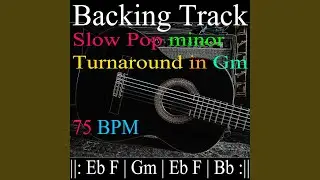 Backing Track Slow Pop minor Turnaround in Gm