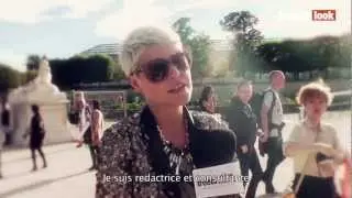 Street style of Elisa Nalin at Paris fashion week