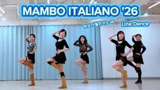 ||초급|| Mambo Italiano '26 Line Dance || 맘보 이탈리아노 '26 || High Beginner || 송도 라인댄스 ||