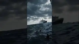 Titanic ship accident #sea #titanic #ship #fish #viralvideo #wreckage #accident #ocean #sora #ai