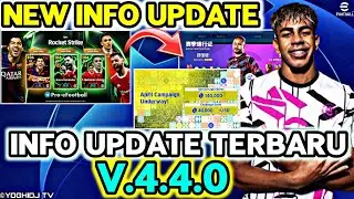 INFO TERBARU UPDATE V.4.4.0 NEW EPIC MSN NEW COINS EVENT EFOOTBALL 2025 MOBILE UPDATE