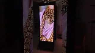 Outdoor LED both sides standee display #led