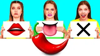 Откуси Лизни или Ничего Челлендж | Забавные Кухонные Лайфхаки от DaZaZa Challenge