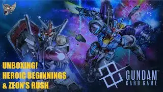 UNBOXING | Gundam Card Game + Gundam Assemble: Heroic Beginnings & Zeon's Rush