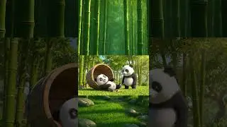Slippery Bucket Panda Mishap 🪣😂