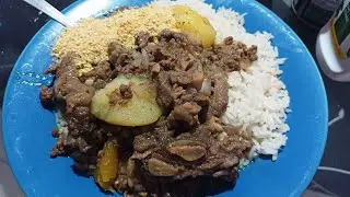 ALMOÇO DE HOJE CARNE COZIDA COM BATATA / VIRADA DE ANO SEPARADOS