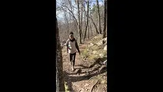 Debbie Njai, Black People Who Hike founder, takes a group hike at Mina Sauk Falls. #Shorts