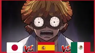 Zenitsu conoce a Nezuko y se enoja con tanjiro Comparación de Doblaje 🇲🇽 vs🇪🇸 vs 🇯🇵 Kimetsu No Yaiba
