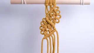 Precioso patr&oacute;n con Nudo Fest&oacute;n Doble🧵y Nudo Alondra picots | Tutorial f&aacute;cil de Macram&eacute; Paso a Paso
