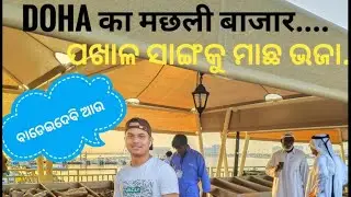 FRESH FISH MARKET AT DOHA CITY || FISH MARKET IN DOHA || QATAR CORNICE FISH PORT |