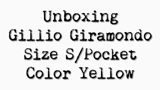Gillio Giramondo S Epoca Yellow unboxing - pocket size travelers notebook
