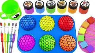 Satisfying Video l DIY How To Make Assembly Rainbow Giant Slimes Jars and Molds SPRUNG Slimes ASMR