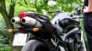 Yamaha FZ6 - Stock exhaust vs LeoVince SBK