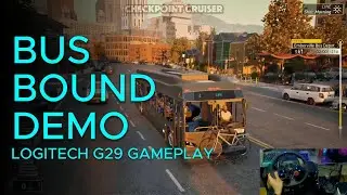 Realistic Bus Simulator Gameplay | Bus Bound Demo + Logitech G29