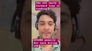 Late filing income tax 5 big loss #incometax #youtubeshorts