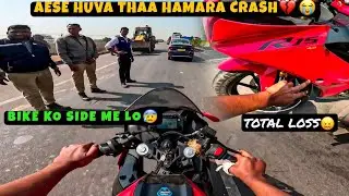 Aese huva tha bike crash💔😰 II Police ne rok liya🥺