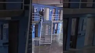 Correction officers throw inmate over tier #prison #california #police #help #viralvideo